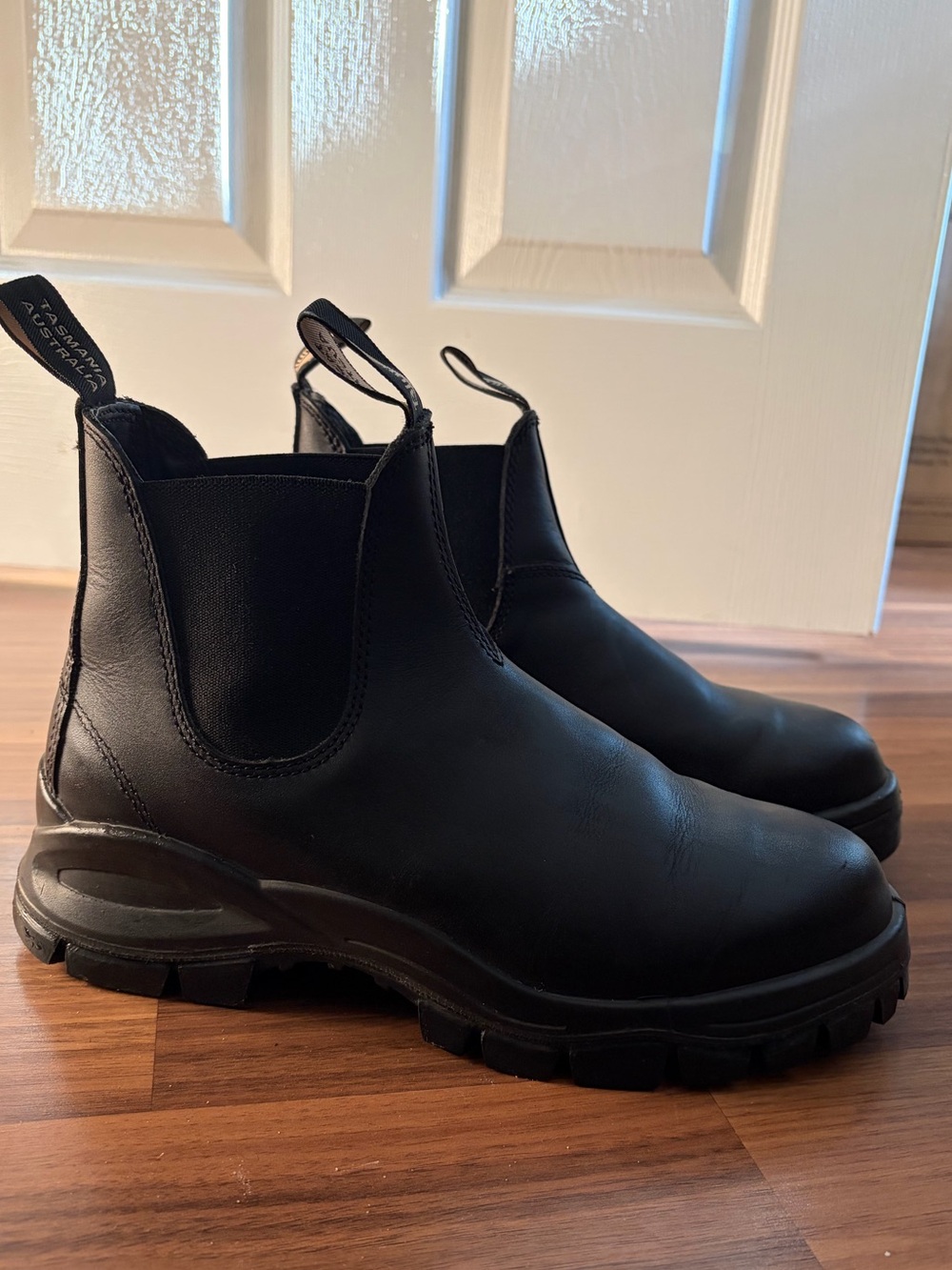 Black Blundstone Boots with Lug Tread